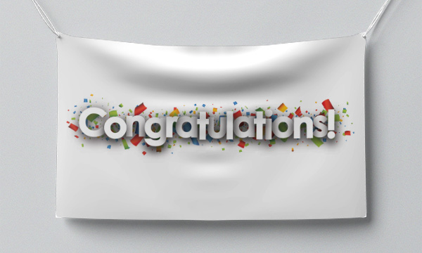 Знаме Congratulations