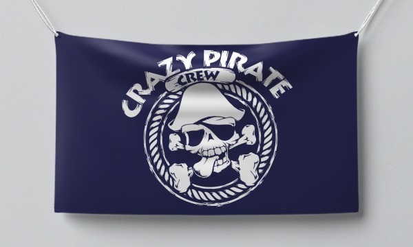 Знаме Crazy Pirate Crew