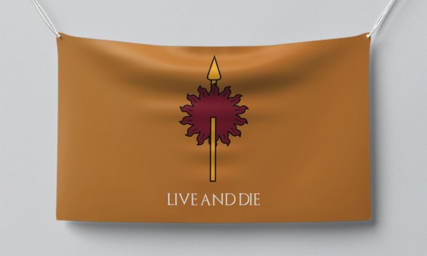 Знаме Live and Die