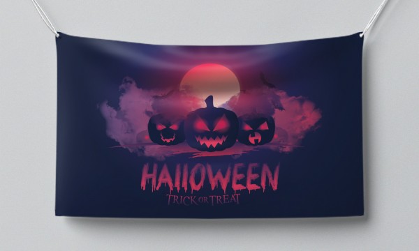Знаме Scary Pumpkins